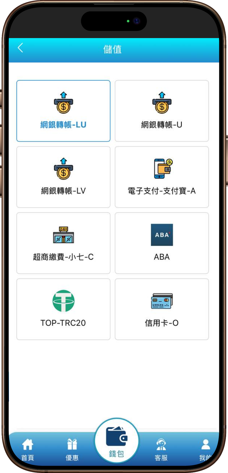 網銀儲值